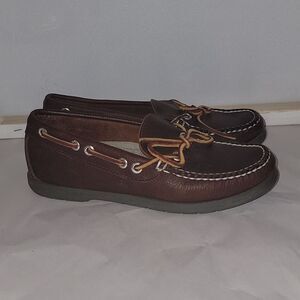 L.L. Bean 0U670 Handsewn Leather Slip-On Camp Mocs • Discontinued Rare Size 6.5